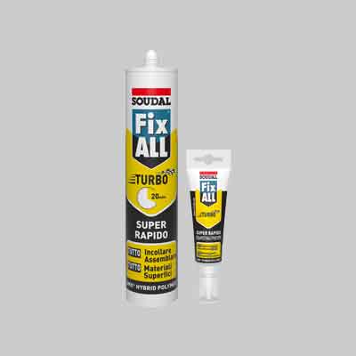 ADESIVO SIGILLANTE SOUDAL FIX ALL TURBO  SOUDAL ML.125 BIANCO