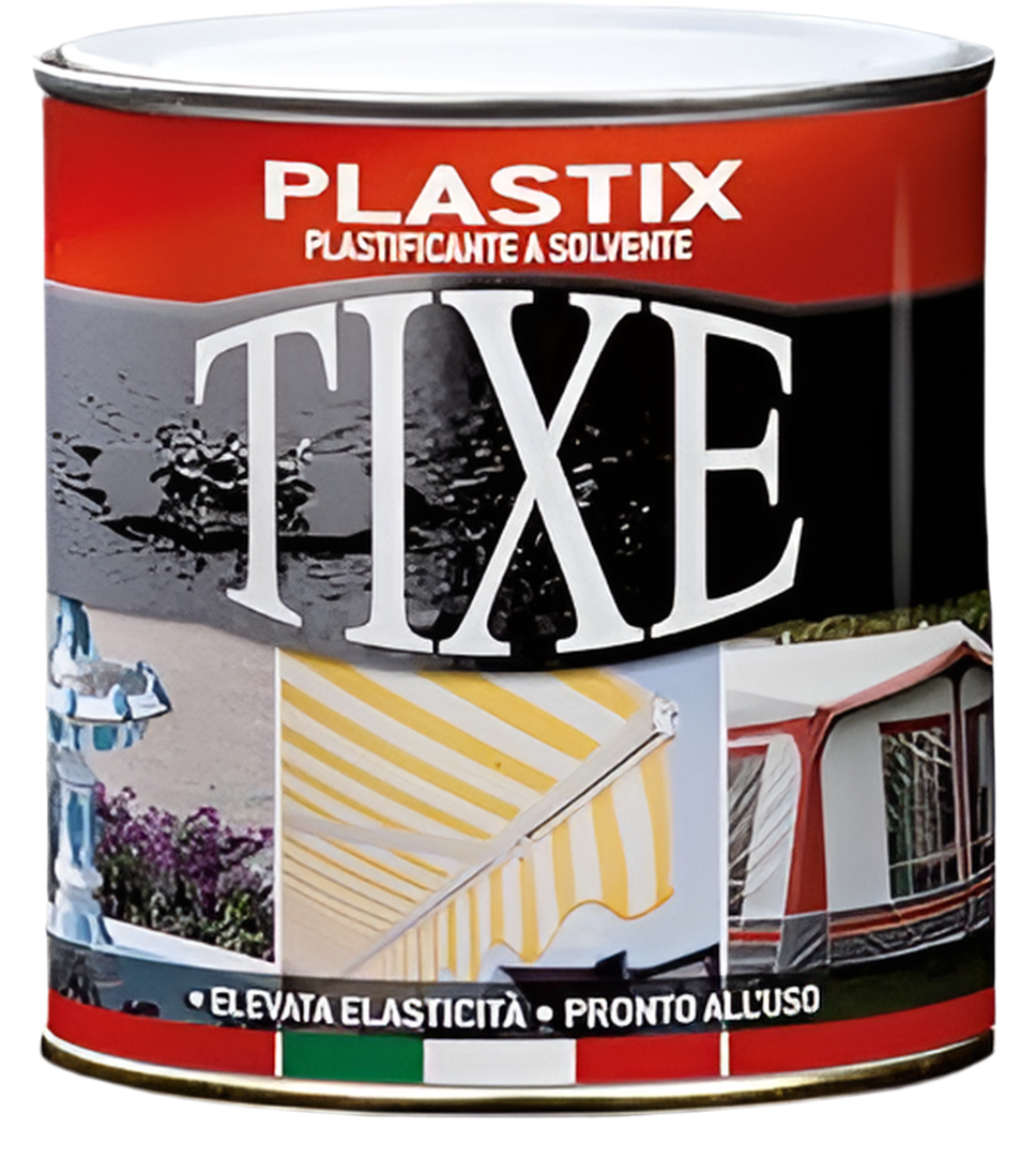 TIXE PLASTIX - Vernice per Tessuti, Plastificante a Solvente, Trasparente