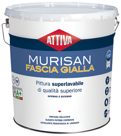 PITTURA SUPERLAVABILE - MURISAN FASCIA GIALLA