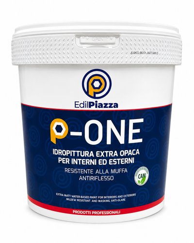 P-ONE - Idropittura Extra Opaca per Interni ed Esterni | Prodotti di Edilpiazza