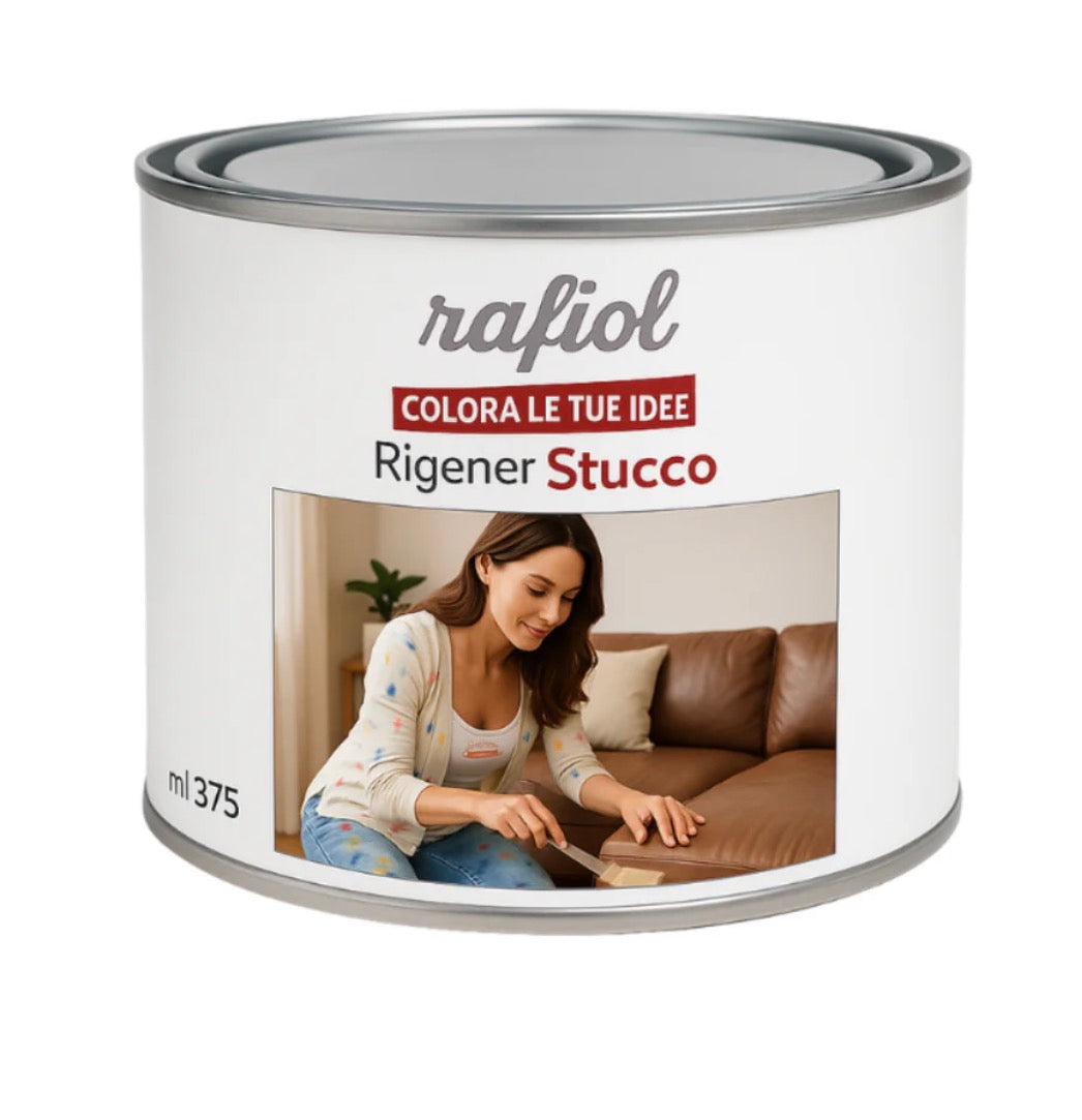 Kit 3 Prodotti -Pittura Pelle Ecopelle + Stucco + Finitura Trasparente