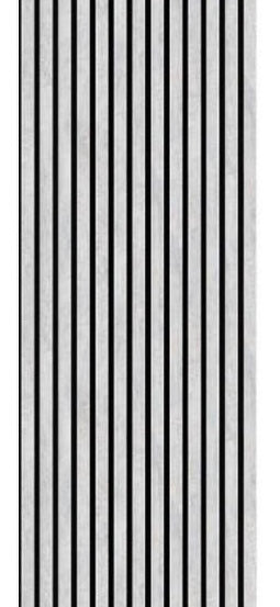 PANNELLO DOGHE MDF FLESSIBILE con supporto fonoassorbente” -  MISURE: (H)2.78 Mt x (L) 60 cm SP. 1 cm