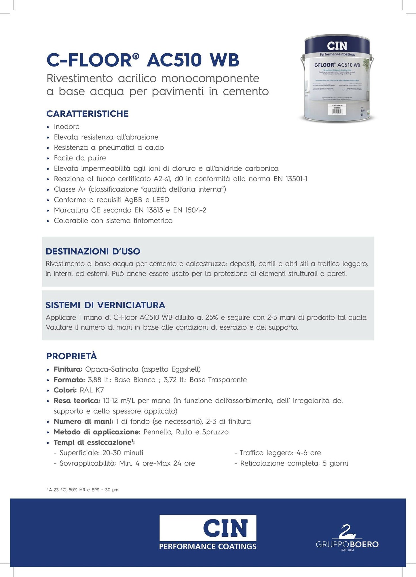 Resina Pavimento in cemento C-FLOOR Monocomponente