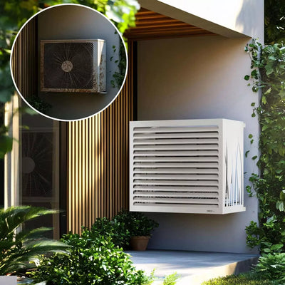 Copricondizionatore - DECOAIRCO - TAGLIA XS - BIANCO CREMA (RAL 9001)