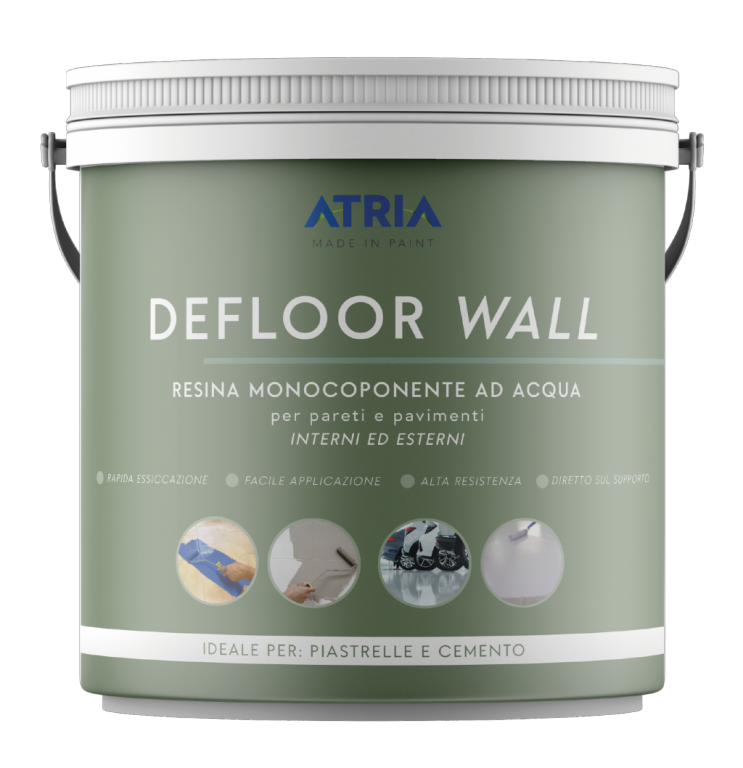 ATRIA - Defloor Wall - Resina Monocompente Ad Acqua - per pareti e pavimenti Interni ed Esterni