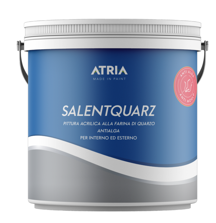 ATRIA - Salentquarz - Pittura acrilica alla farina di quarzo antialga per interni ed esterni (PERSONALIZZABILE)