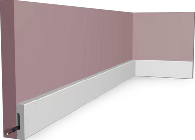 CORNICE BATTISCOPA JX106 50x13 mm PROFILO 2 MT.