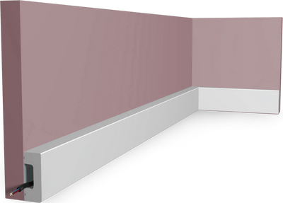 CORNICE BATTISCOPA JX108  50x20 mm PROFILO 2 MT.