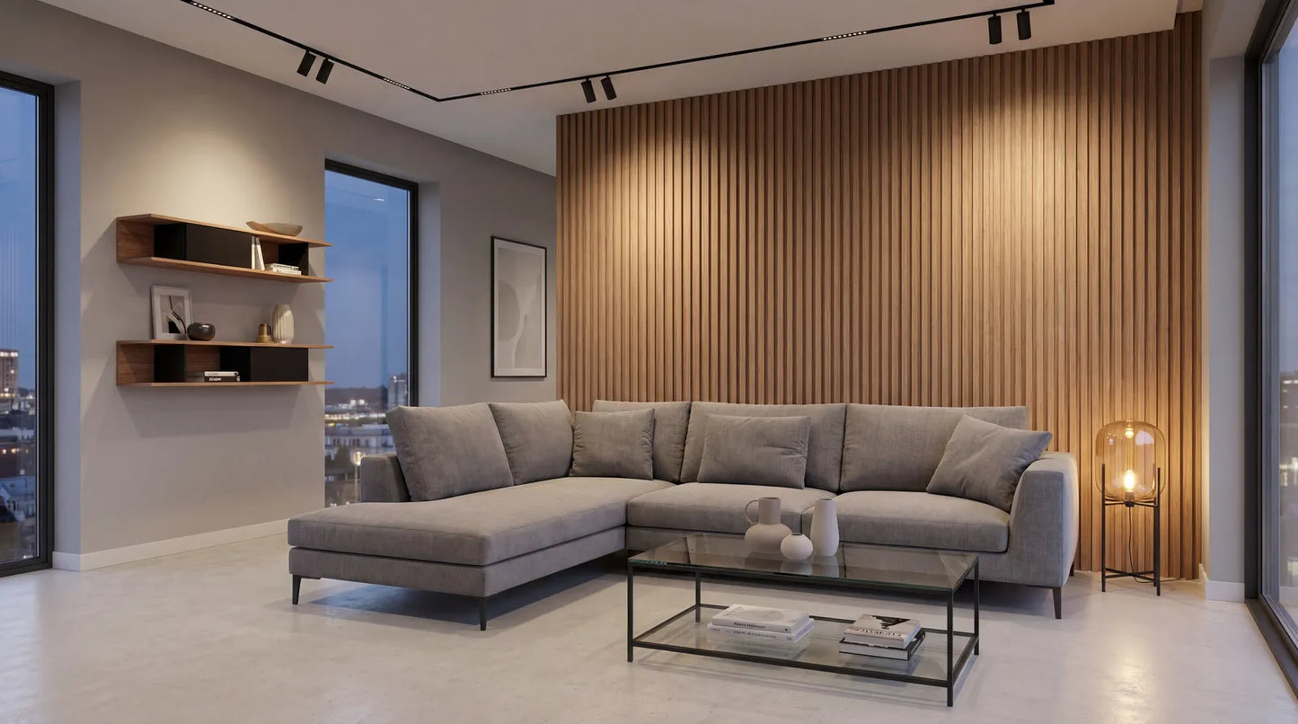 Pannello Decorativo Dogato SHAPE LB 3771 – Rivestimento Murale | 18 (SP) x 121 (L) x 2800 (H) mm