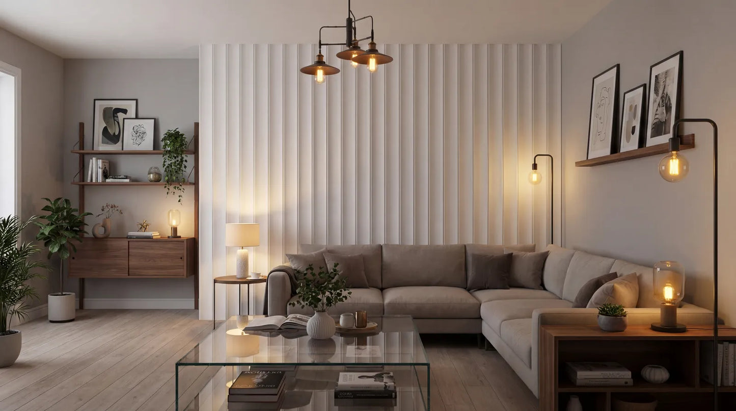 Pannello Decorativo Dogato SHAPE LB 3821 – Rivestimento Murale | 18 (SP) x 128 (L) x 2800 (H) mm