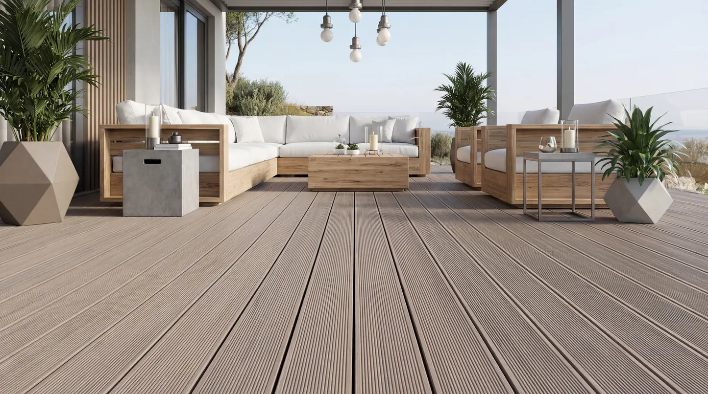 Pavimentazione WPC Decking Reversibile Collezione Isole – Lato A / Lato B | 2200 (H) x 140 (L)x 22 (SP) mm