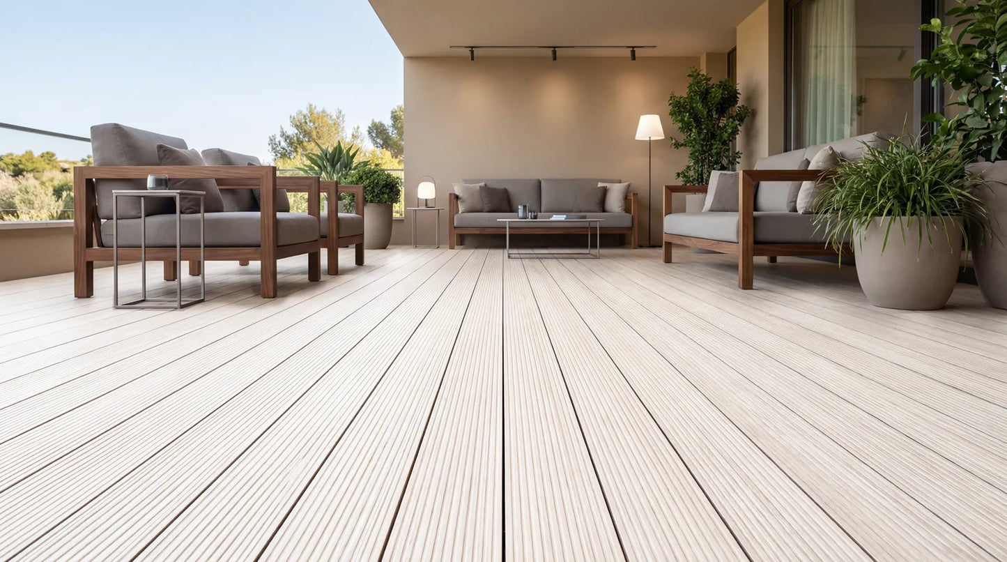 Pavimentazione WPC Decking Reversibile Collezione Isole – Lato A / Lato B | 2200 (H) x 140 (L)x 22 (SP) mm