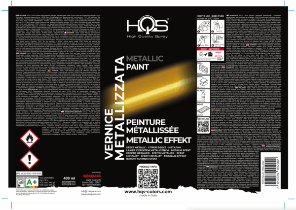 HQS - Spray - Vernice metallizzata - (Tutti i Colori)
