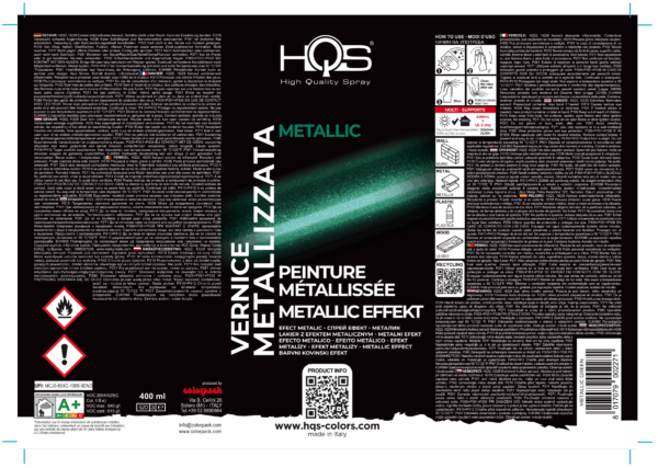 HQS - Spray - Vernice metallizzata - (Tutti i Colori)