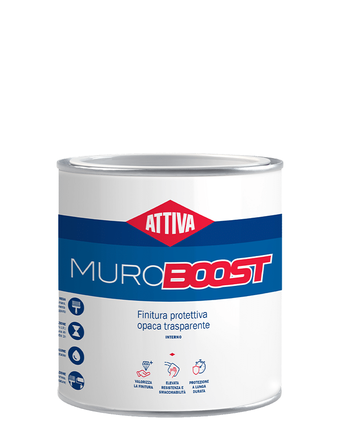 ATTIVA - MuroBoost - Finitura protettiva opaca e trasparente