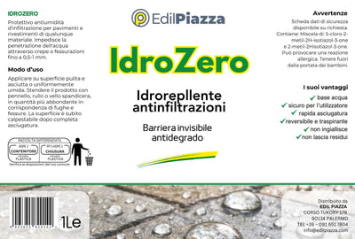 IDROZERO – Idrorepellente Antinfiltrazioni Professionale | Prodotto di EdilPiazza