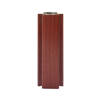 Angolare per zoccolo 90° R12 doppio rivestimento in PVC ciliegio H 12 cm.