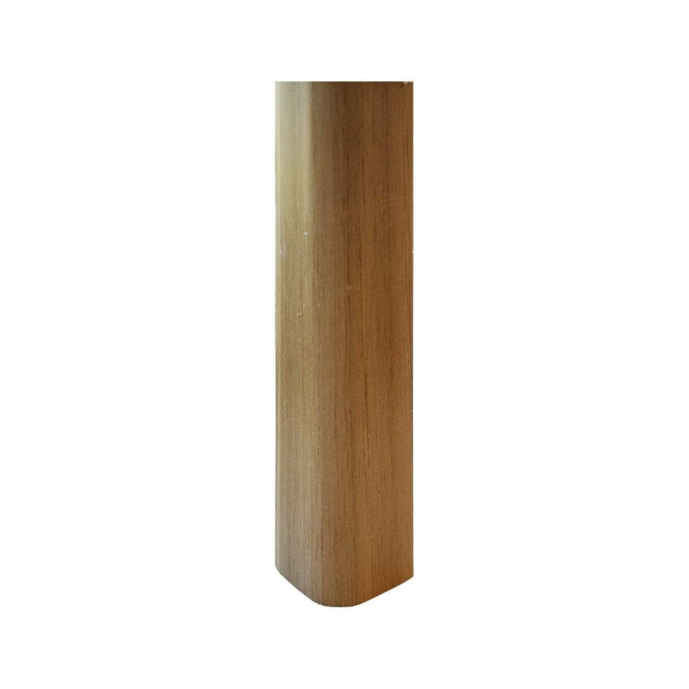Angolare per zoccolo 90° R12 in noce medio H 10 cm.