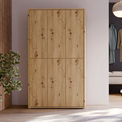 Madia Nimes con 3 ante colore bianco rustica e struttura in grafite