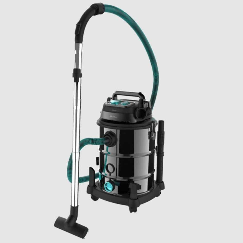 Aspiratore Cecotec Conga Rocksar Wet&Dry Steel Pro Tool  di liquidi e solidi con capacità 30 L e potenza di 1600 W