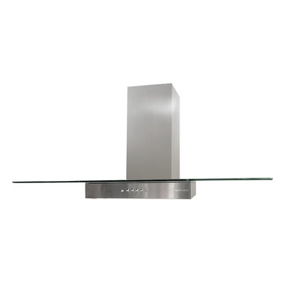 Barriviera Cappa Diamante 90 cm. 3 livelli di velocità piano in vetro classe C
