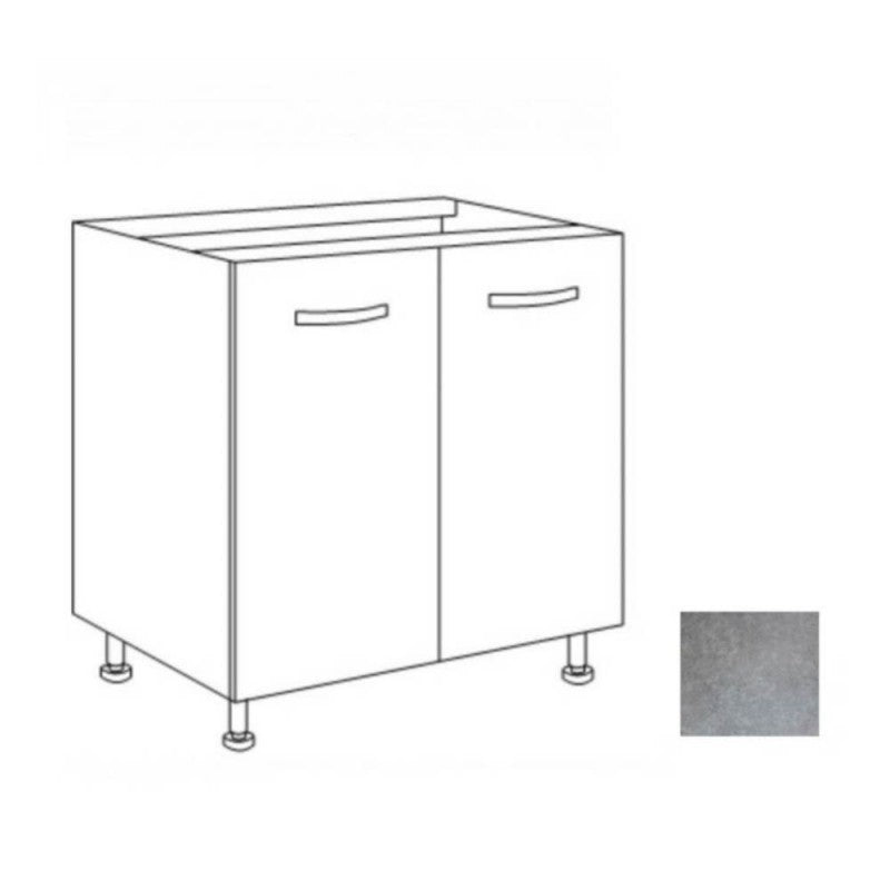 Base cucina 80x60x82H due ante cemento