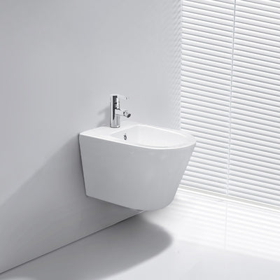 Bidet sospeso YJ-1385 49x36.5x32 cm. bianco lucido