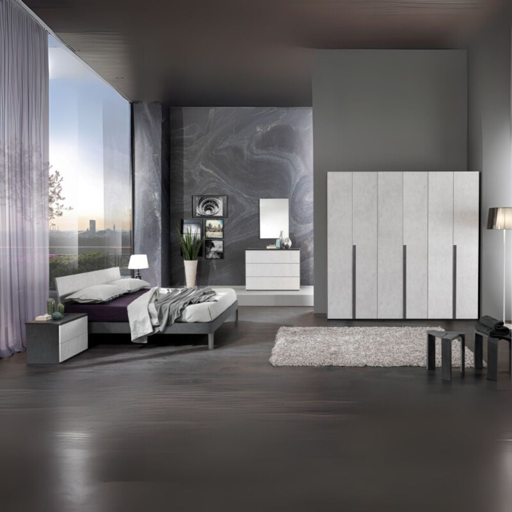 Camera da letto Manitoba grigio cemento