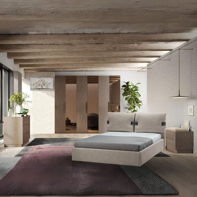 Camera da letto Mustella con letto contenitore bronzo