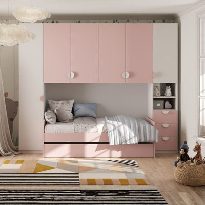 Mobile multiuso Medea 4 ante colore cashmere 74.5x34.9xH 191.9 cm.