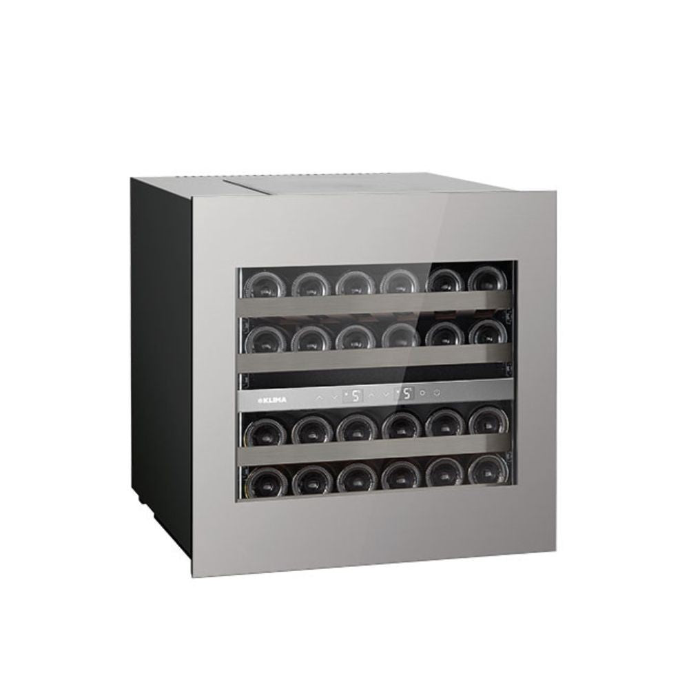 Cantinetta incasso ventilato DW242THX chiusura Push&Pull 24 bottiglie inox classe F