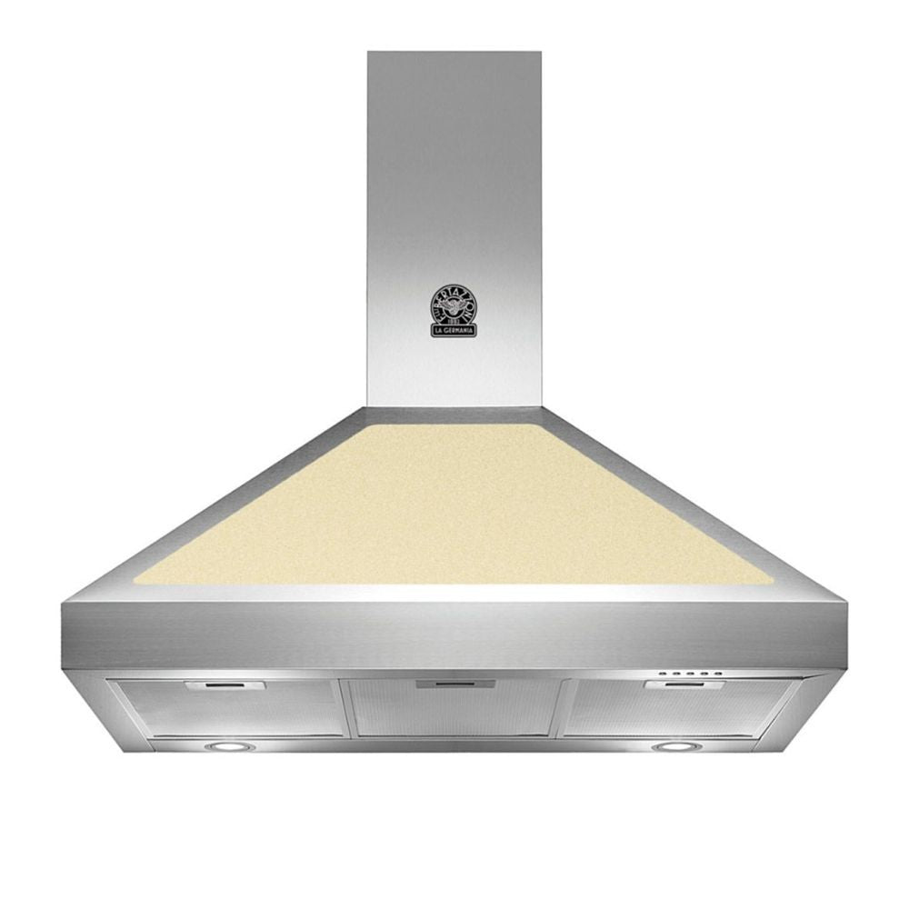 Cappa camino Bertazzoni K90AMHCRA 90 cm. 1 motore colore inox e crema classe A