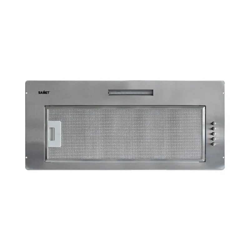 Cappa integrata sottopensile Samet Gruppo70 luce led 3 livelli velocità pannello verniciato inox classe D