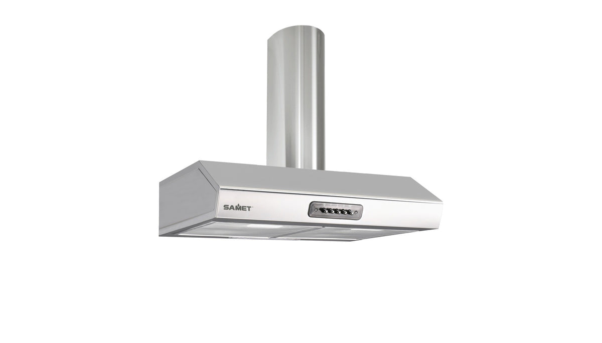 Cappa Samet Maestrale 90 con camino 90 cm 1 motore inox