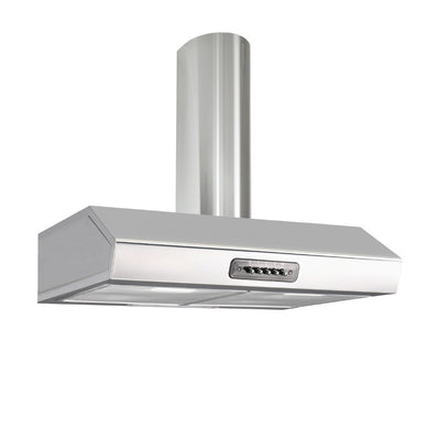 Cappa Samet Maestrale 90 con camino 90 cm 1 motore inox