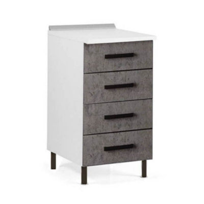 Cassettiera 4 cassetti 40x50x85H cemento