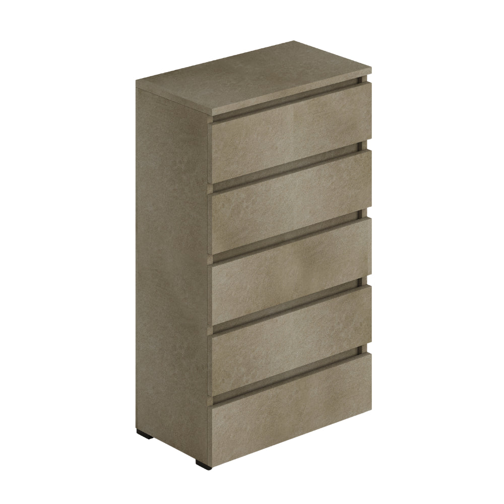 Cassettiera argilla 5 cassetti 75x40x127H