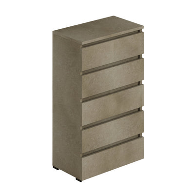 Cassettiera argilla 5 cassetti 75x40x127H