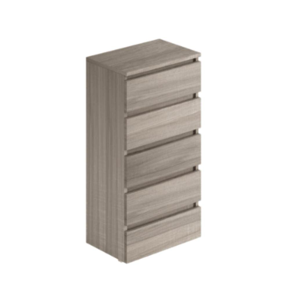 Cassettiera olmo 5 cassetti 47x40x127H