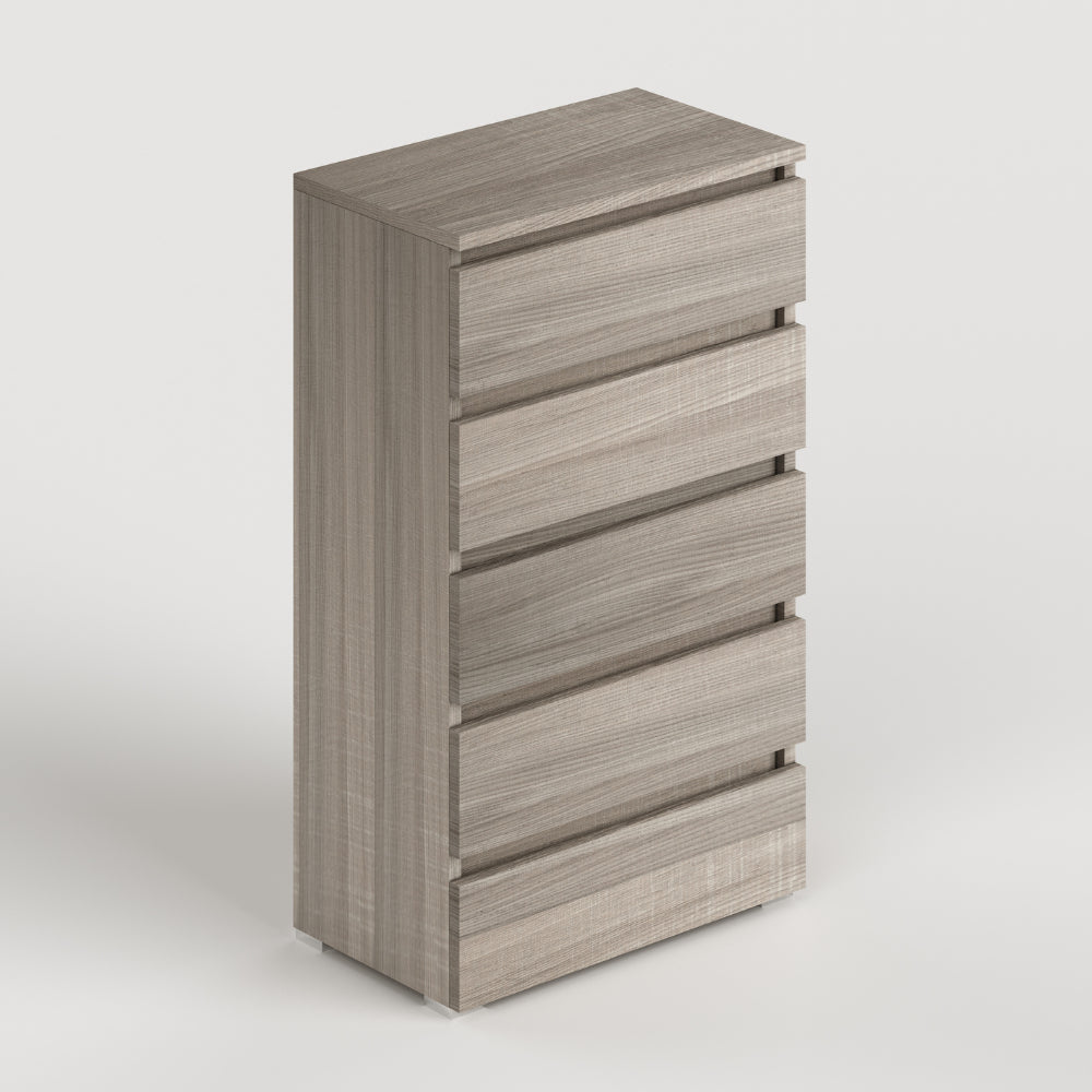 Cassettiera olmo 5 cassetti 75x40x127H