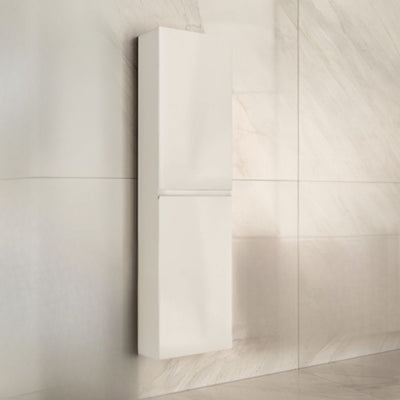 Colonna bagno sospesa Londres con due ante colore bianco lucido