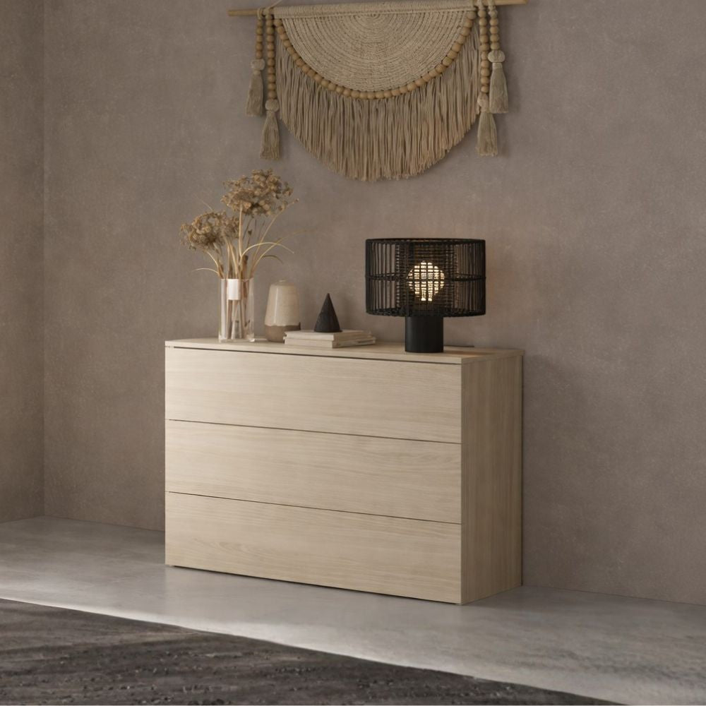 Comò Londra 3 cassetti colore cashmere