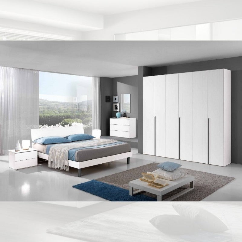 Comò Manitoba 3 cassetti colore bianco