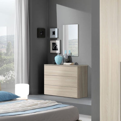 Comò Manitoba 3 cassetti colore olmo