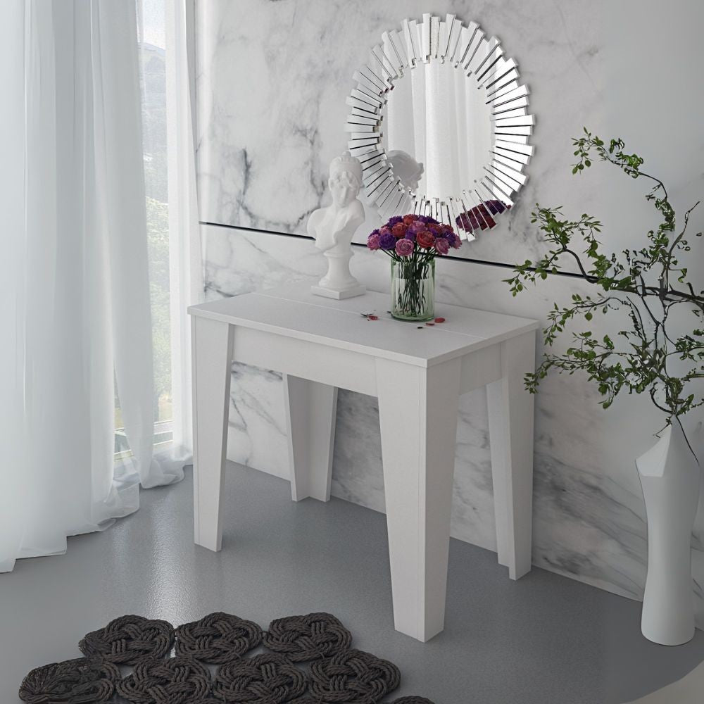 Madia Nimes con 3 ante colore bianco rustica e struttura in olmo almeria