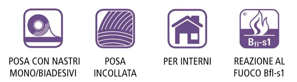 Copripavimento Corallo in PVC sp.mm.0,8 alt.mt.2 listoni ciliegio chia