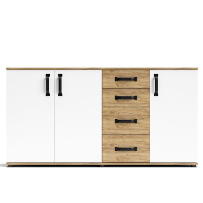 Credenza Mosso MO5 colore rovere e bianco