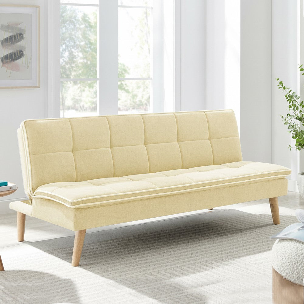 Divano letto Lunaria 3 posti colore crema 22AQ11-1