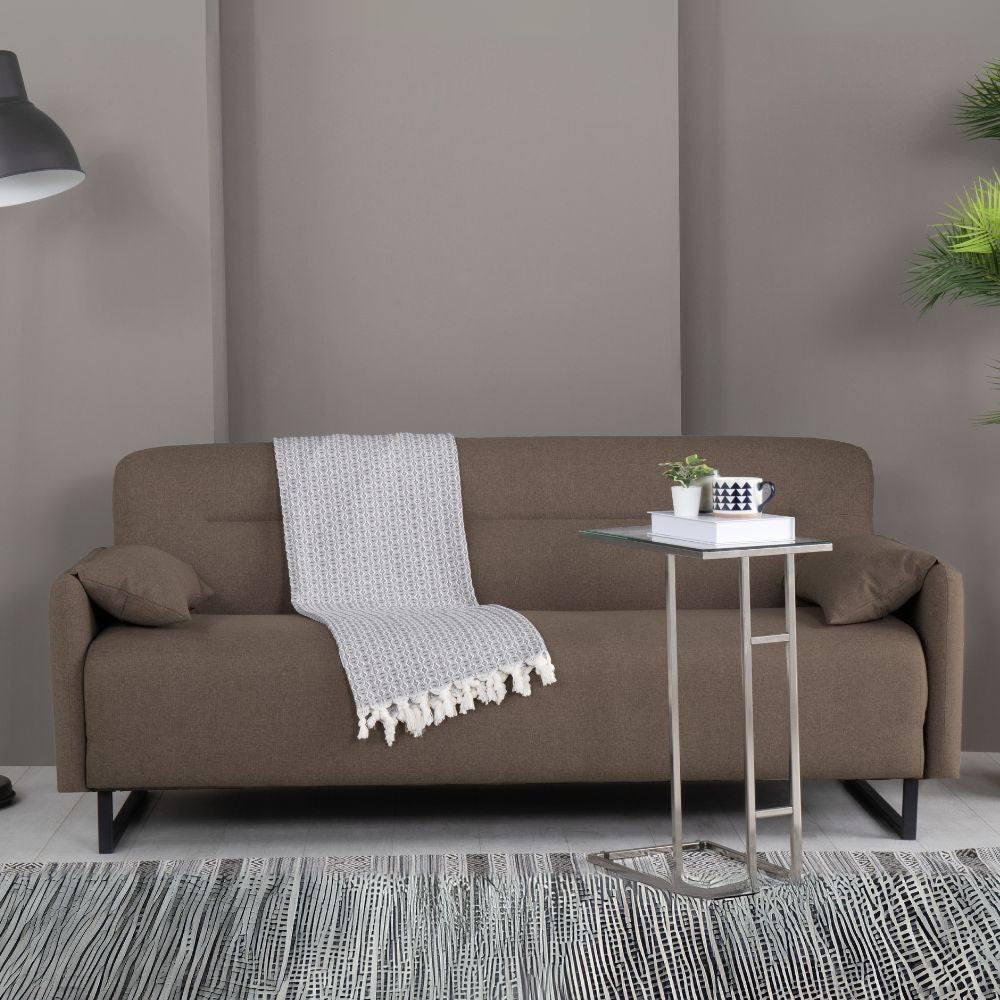 Divano letto Odin 3 posti in tessuto beige 05-370