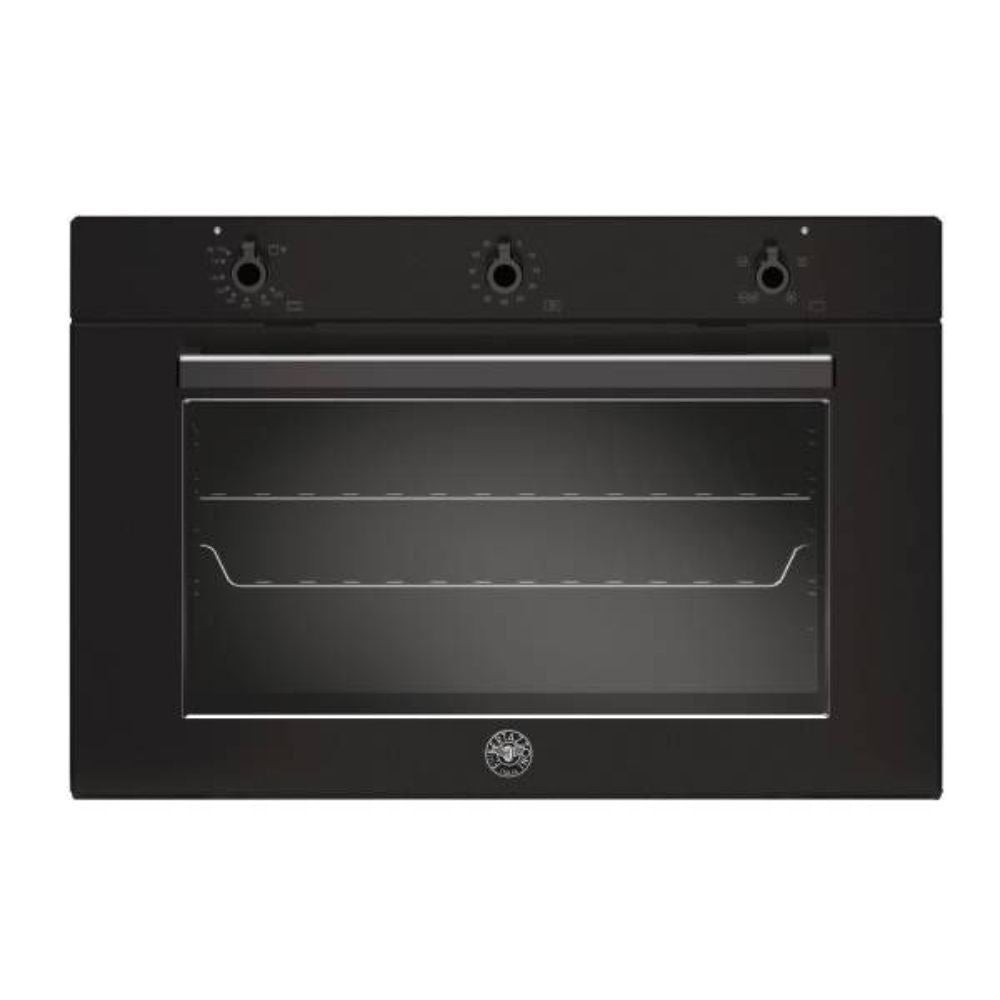 Forno da incasso 90 cm ventilato gas con grill Bertazzoni F905PROGKN nero carbonio